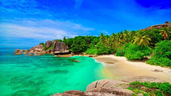 Paradise Beach Felycite Island Seychely — Stock fotografie