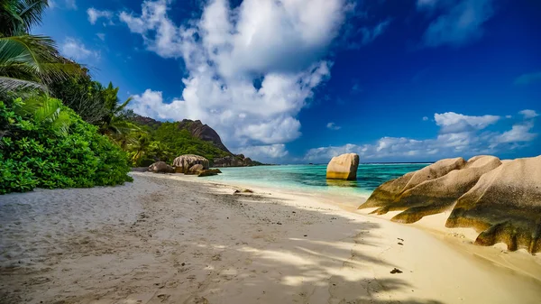 Anse Source Argent Digue Island Seychellen — Stockfoto