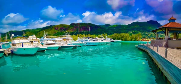 Marine Bay Auf Eden Island Seychellen — Stockfoto