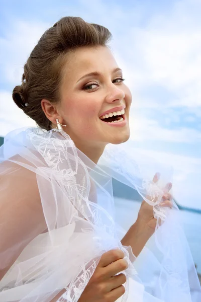 Portrait of Happy Bride — Stock Photo, Image