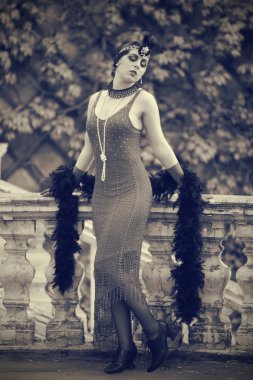 Retro Woman 1920s - 1930s clipart