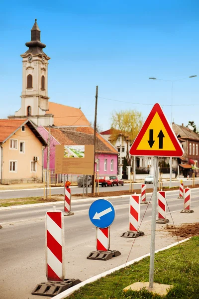 Vejbygningsserie - Stock-foto