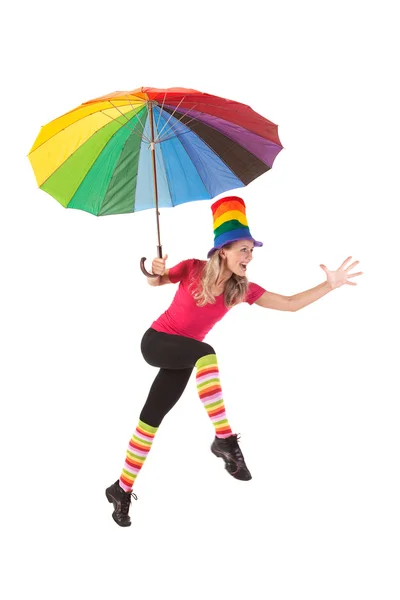 Sport Series: Grappige regenboog — Stockfoto