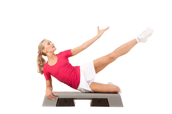 Sport Series: Step Aerobics — Stock Photo, Image