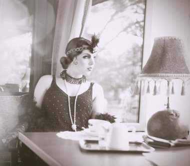 Benzer Get Kaydet bir Comp Lightboxretro kadına 1920'lerde-19 bulmak
