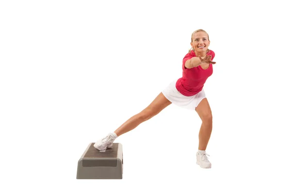 Sport Series: Step Aerobics — Stock Photo, Image