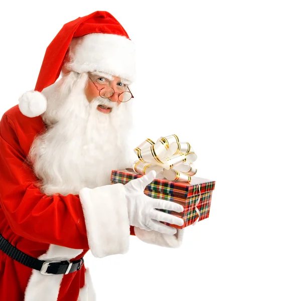 Papá Noel trajo en secreto un regalo — Foto de Stock