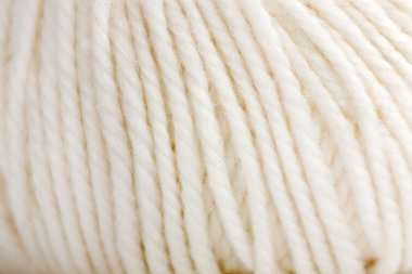 Close up of White Woolen Clew clipart