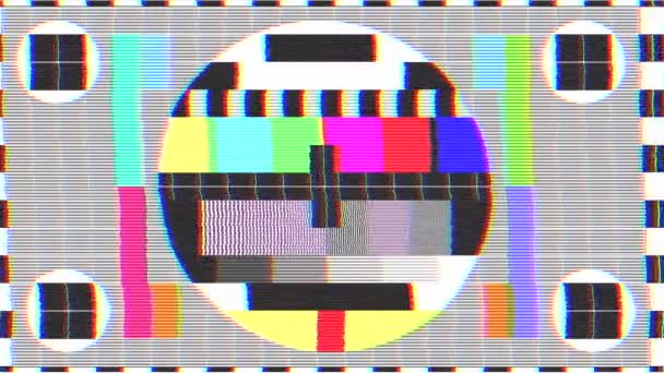 TV mau sinal — Vídeo de Stock