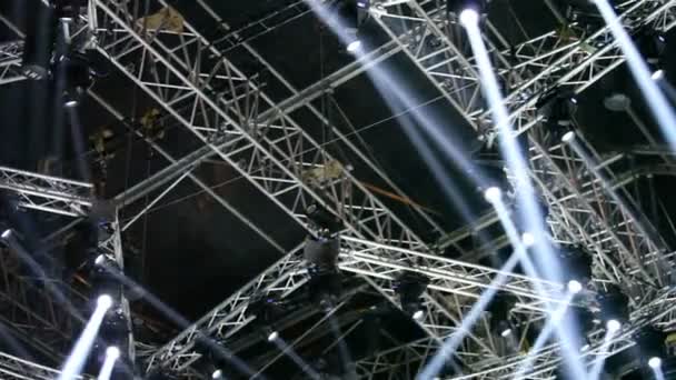 Sistema de iluminação no palco — Vídeo de Stock