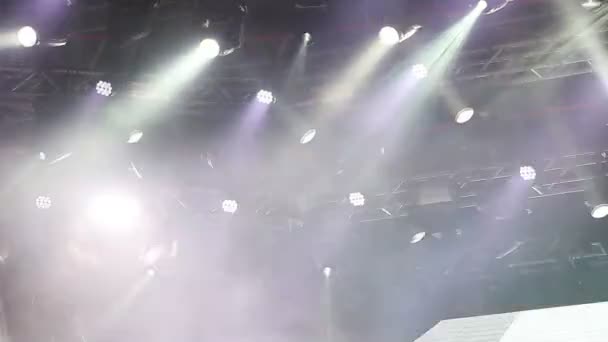 Lighting system on stage — ストック動画