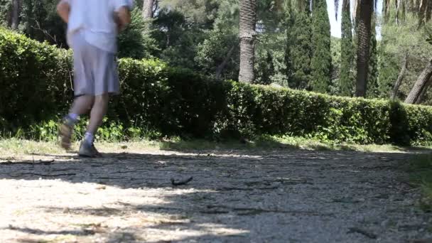 Jogging dans le parc 