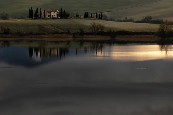 Santa Luce Lake Provincie Pisa Het Een Natuurgebied — Stockfoto