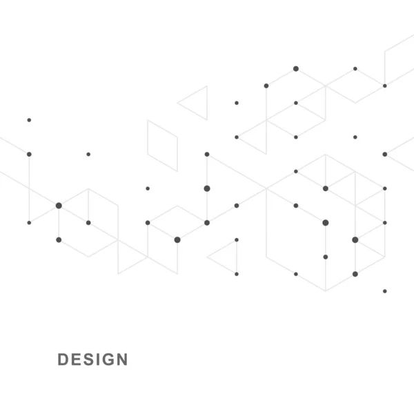 Abstrakter Geometrischer Technischer Hintergrund Kreatives Vektor Design — Stockvektor