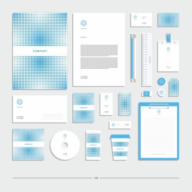 Soyut geometrik kurumsal kimlik. Kırtasiye seti. Yaratıcı tasarım.