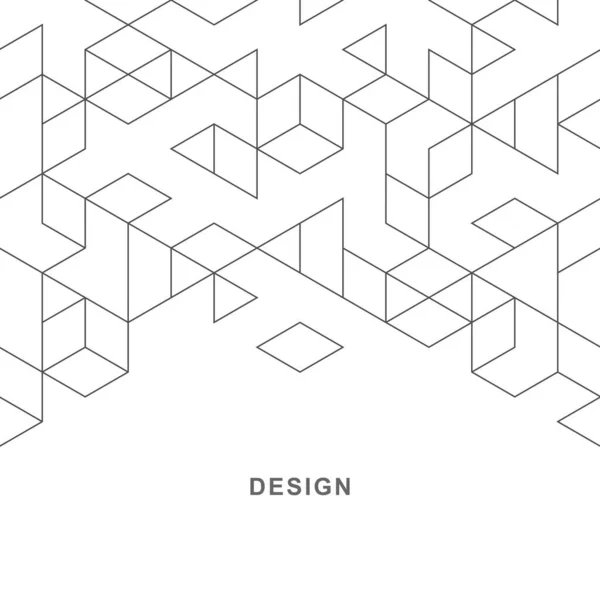 Streszczenie Geometrycznego Kontekstu Technologicznego Wektorowy Projekt Kreatywny — Wektor stockowy