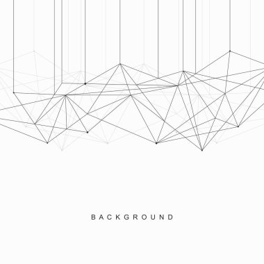 Soyut geometrik teknolojik arka plan. Vektör yaratıcı tasarımı.