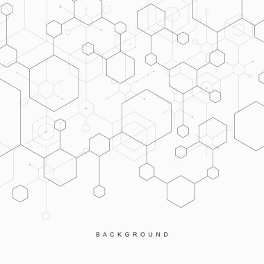 Soyut geometrik teknolojik arka plan. Vektör yaratıcı tasarımı.