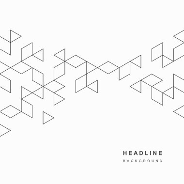 Soyut geometrik teknolojik arka plan. Vektör yaratıcı tasarımı.