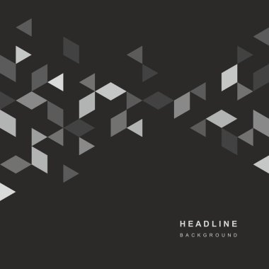 Soyut geometrik teknolojik arka plan. Vektör yaratıcı tasarımı.