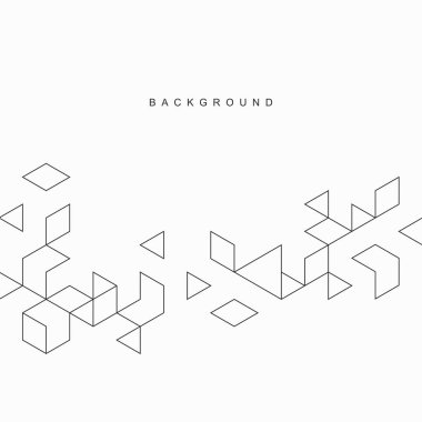 Soyut geometrik teknolojik arka plan. Vektör yaratıcı tasarımı.