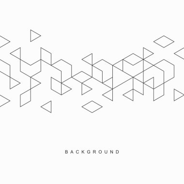 Soyut geometrik teknolojik arka plan. Vektör yaratıcı tasarımı.