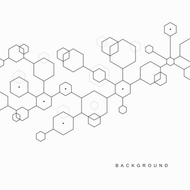 Soyut geometrik teknolojik arka plan. Vektör yaratıcı tasarımı.