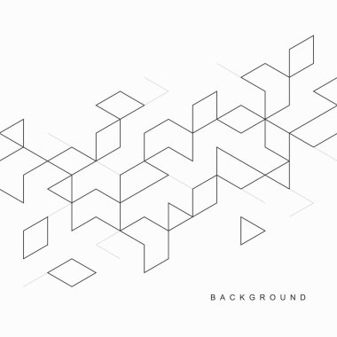 Soyut geometrik teknolojik arka plan. Vektör yaratıcı tasarımı.