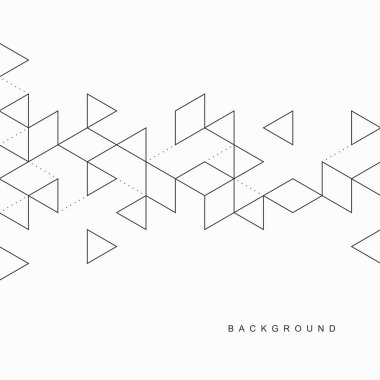 Soyut geometrik teknolojik arka plan. Vektör yaratıcı tasarımı.