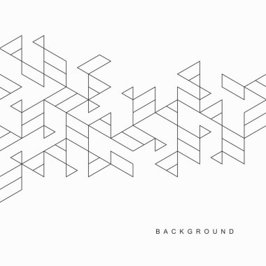 Soyut geometrik teknolojik arka plan. Vektör yaratıcı tasarımı.