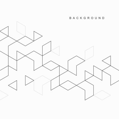 Soyut geometrik teknolojik arka plan. Vektör yaratıcı tasarımı.