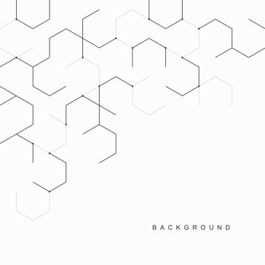 Soyut geometrik teknolojik arka plan. Vektör yaratıcı tasarımı.