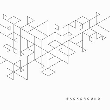 Soyut geometrik teknolojik arka plan. Vektör yaratıcı tasarımı.