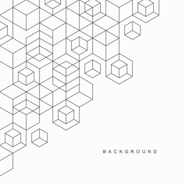 Soyut geometrik teknolojik arka plan. Vektör yaratıcı tasarımı.