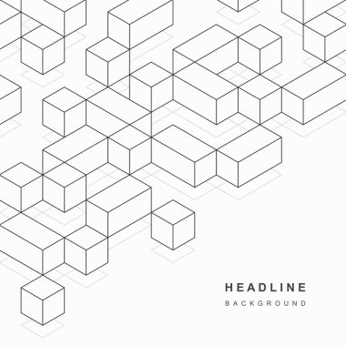 Soyut geometrik teknolojik arka plan. Vektör yaratıcı tasarımı.