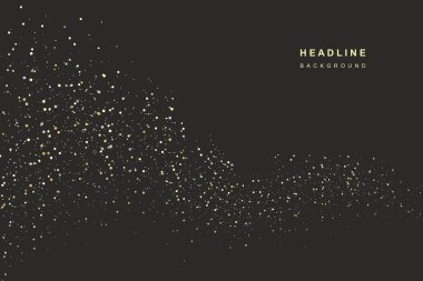 Noktaların soyut ışıldayan şenlikli grafik arkaplanı.