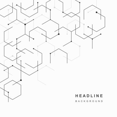 Soyut geometrik teknolojik arka plan. Vektör yaratıcı tasarımı.