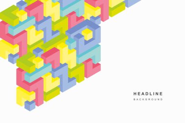 Soyut geometrik teknolojik arka plan. Vektör yaratıcı tasarımı.