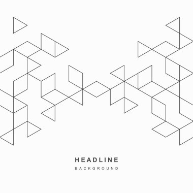 Soyut geometrik teknolojik arka plan. Vektör yaratıcı tasarımı.