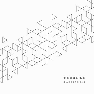 Soyut geometrik teknolojik arka plan. Vektör yaratıcı tasarımı.