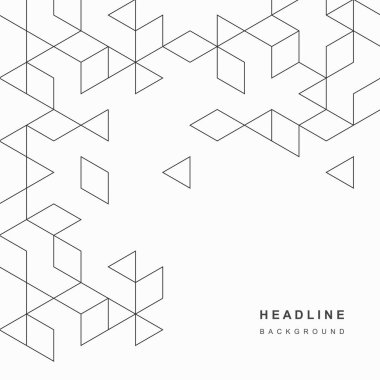 Soyut geometrik teknolojik arka plan. Vektör yaratıcı tasarımı.