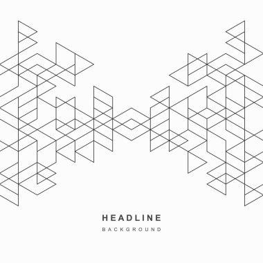 Soyut geometrik teknolojik arka plan. Vektör yaratıcı tasarımı.