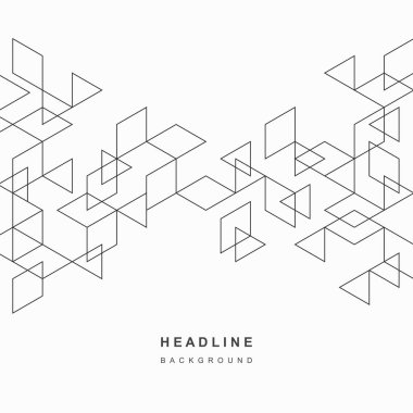 Soyut geometrik teknolojik arka plan. Vektör yaratıcı tasarımı.