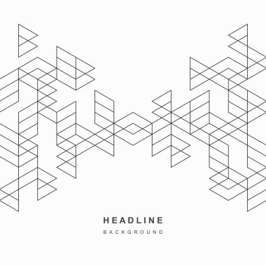 Soyut geometrik teknolojik arka plan. Vektör yaratıcı tasarımı.