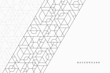 Soyut geometrik teknolojik arka plan. Vektör yaratıcı tasarımı.