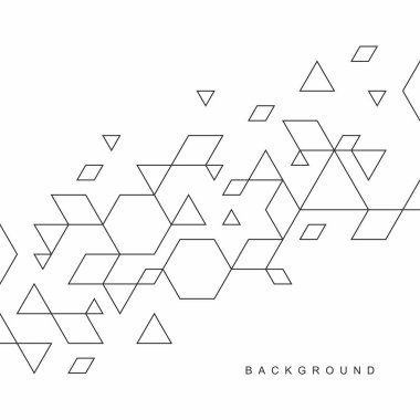 Soyut geometrik teknolojik arka plan. Vektör yaratıcı tasarımı.