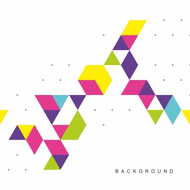 Soyut geometrik teknolojik arka plan. Vektör yaratıcı tasarımı.