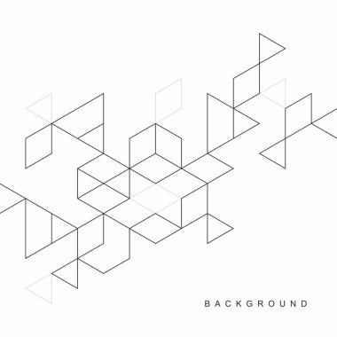 Soyut geometrik teknolojik arka plan. Vektör yaratıcı tasarımı.