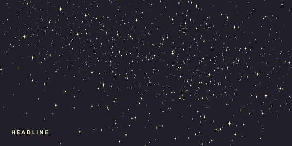 Fondo Cielo Estrellado Noche Abstracta Espacio Vector Fondo Geométrico — Vector de stock