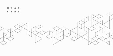 Soyut geometrik teknolojik arka plan. Vektör yaratıcı tasarımı.